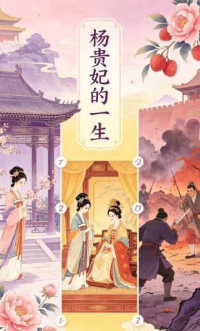 短剧《杨贵妃的一生》海报