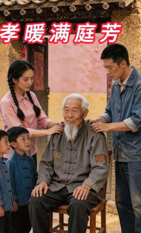 短剧《孝暖满庭芳》海报