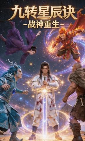 短剧《九转星辰诀战神重生》海报