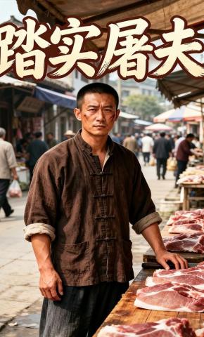 短剧《踏实屠夫》海报