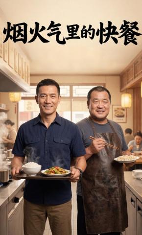短剧《烟火气里的快餐》海报
