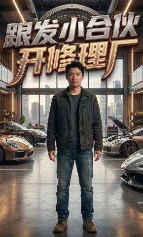 短剧《跟发小合伙开修理厂》海报