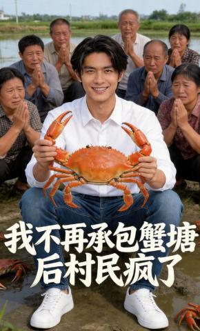 短剧《我不再承包蟹塘后村民疯了》海报