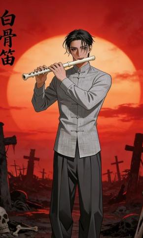 短剧《白骨笛》海报