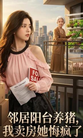 短剧《邻居阳台养猪，我卖房她悔疯了》海报