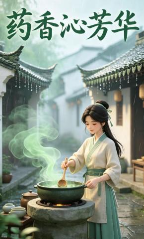短剧《药香沁芳华》海报