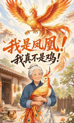 短剧《我是凤凰，我真不是鸡》海报
