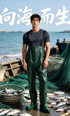 短剧《向海而生》海报