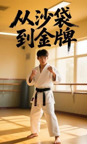 短剧《从沙袋到金牌》海报