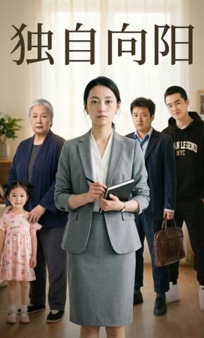 短剧《独自向阳》海报