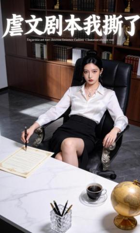 短剧《虐文剧本我撕了》海报