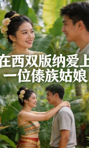 短剧《在西双版纳爱上一位傣族姑娘》海报