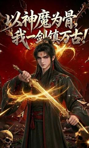 短剧《以神魔为骨，我一剑镇万古！》海报