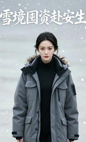 短剧《雪境囤资赴安生》海报