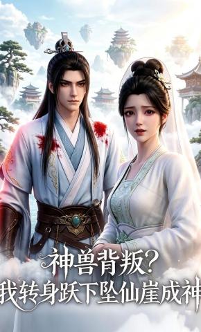 短剧《神兽背叛？我转身跃下坠仙崖成神》海报