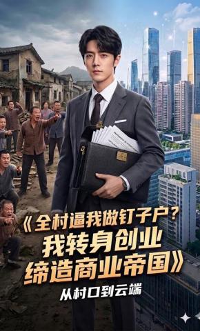 短剧《全村逼我做钉子户？我转身创业缔造商业帝国》海报