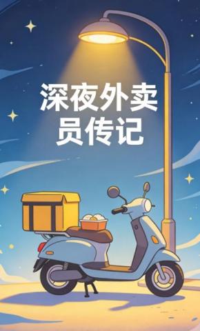 短剧《深夜外卖员传记》海报
