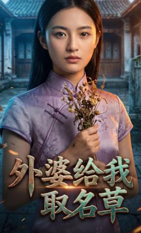 短剧《外婆给我取名草》海报