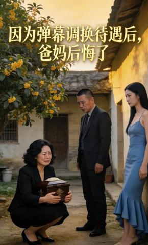 短剧《因为弹幕调换待遇后，爸妈后悔了》海报