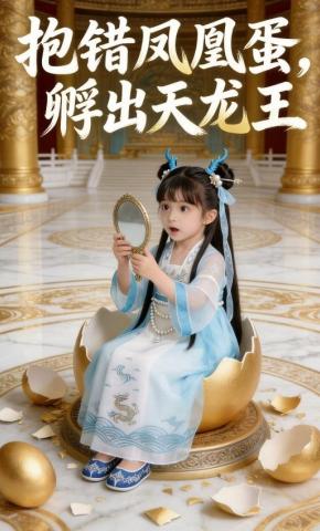 短剧《抱错凤凰蛋，孵出天龙王》海报