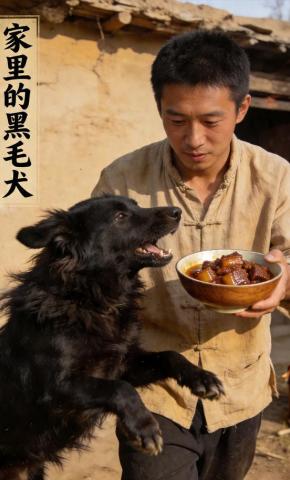 短剧《家里的黑毛犬》海报