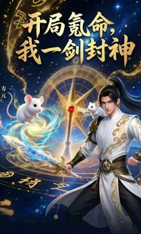 短剧《开局氪命，我一剑封神》海报