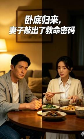 短剧《卧底归来，妻子敲出了救命密码》海报