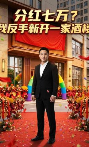 短剧《分红七万？我反手新开一家酒楼》海报