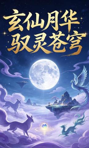 短剧《玄仙月华驭灵苍穹》海报