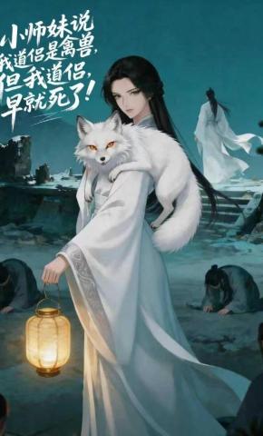 短剧《小师妹说我道侣是禽兽，但我道侣早就死了》海报