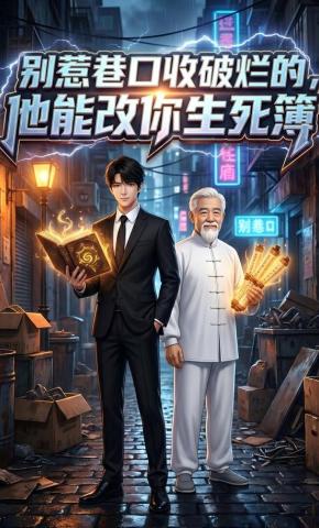 短剧《别惹巷口收破烂的，他能改你生死簿》海报