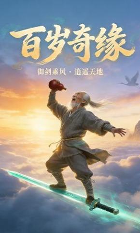 短剧《百岁奇缘》海报