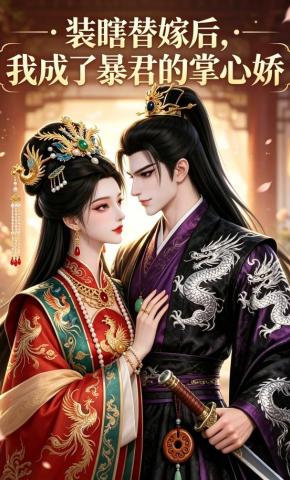 短剧《装瞎替嫁后，我成了暴君的掌心娇》海报