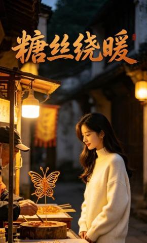 短剧《糖丝绕暖》海报