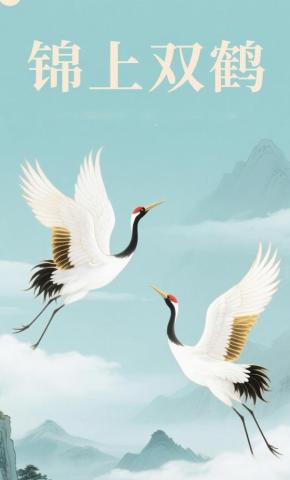 短剧《锦上双鹤》海报