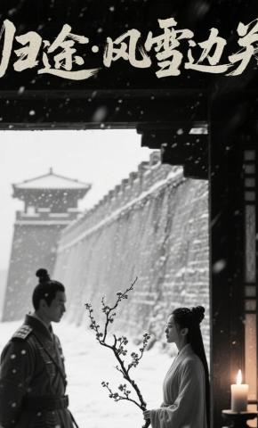 短剧《归途：风雪边关》海报
