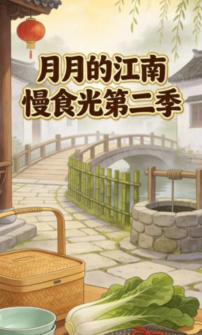 短剧《月月的江南慢食光》海报