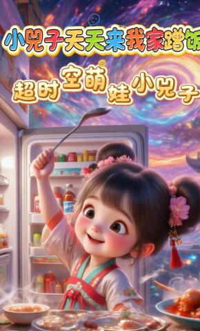 短剧《小兕子天天来我家蹭饭，超时空萌娃小兕子》海报