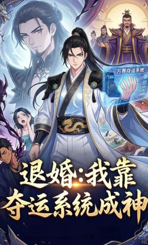 短剧《退婚：我靠夺运系统成神》海报