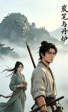 短剧《炭笔与丹炉》海报