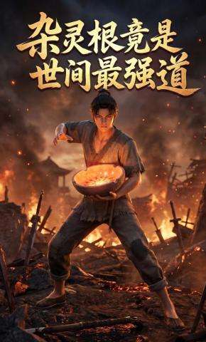 短剧《杂灵根竟是世间最强道》海报