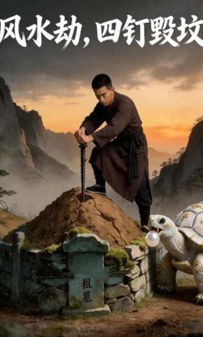 短剧《风水劫，四钉毁坟》海报