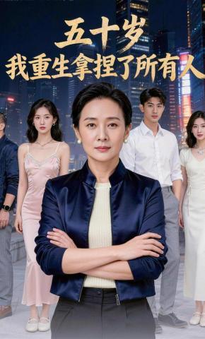短剧《五十岁，我重生拿捏了所有人》海报