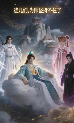 短剧《徒儿们，为师坚持不住了》海报