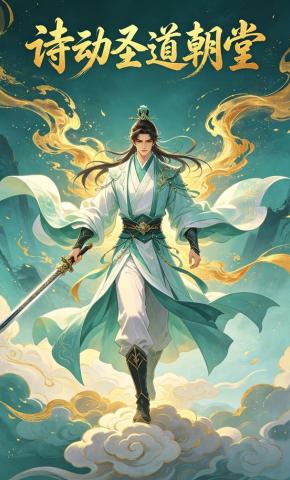 短剧《诗动圣道朝堂》海报