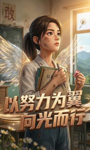 短剧《以努力为翼，向光而行》海报