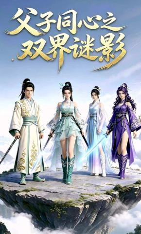 短剧《父子同心之双界谜影》海报