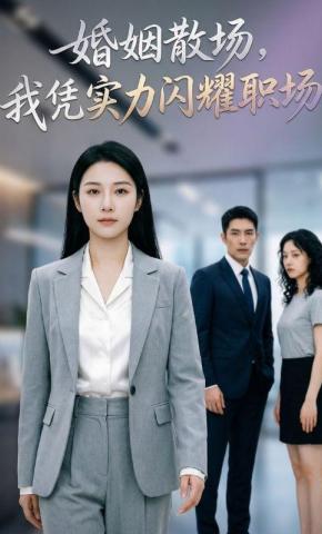 短剧《婚姻散场，我凭实力闪耀职场》海报