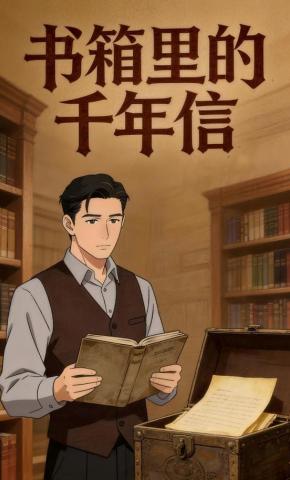 短剧《书箱里的千年信》海报