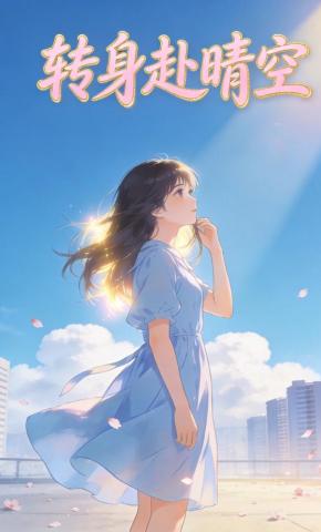 短剧《转身赴晴空》海报